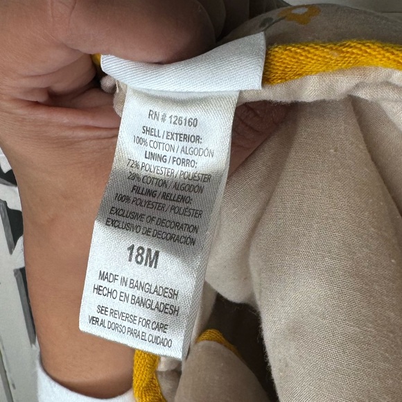 VTG NICOLE MILLER NY QUILTED TAN&YELLOW GOLD FLORAL PRINT JACKET*GIRLS 18 Months - Picture 10 of 10